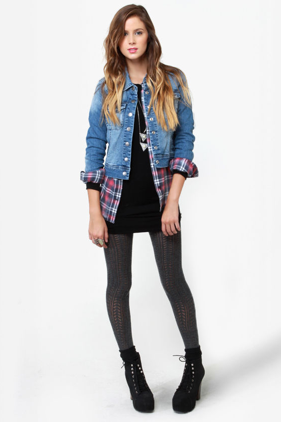 Case in Pointelle Charcoal Grey Sweater Leggings