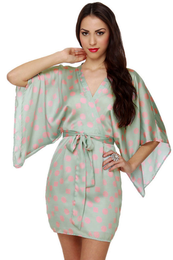 Braque Shock Print Blue Dress