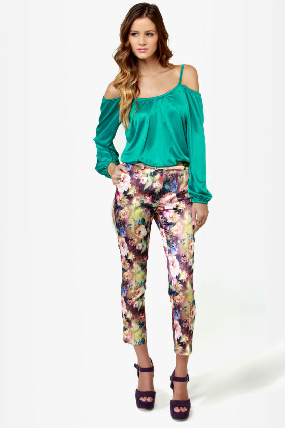 Hot and Cold Teal Top