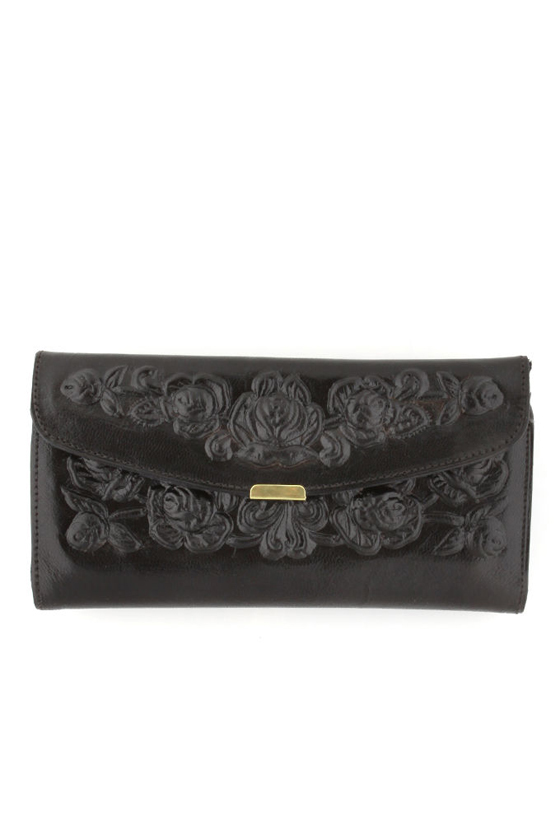 Spanish Rose Wallet in Black