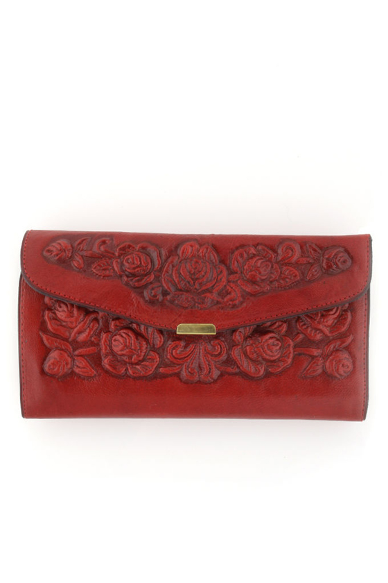 Spanish Rose Wallet in Red