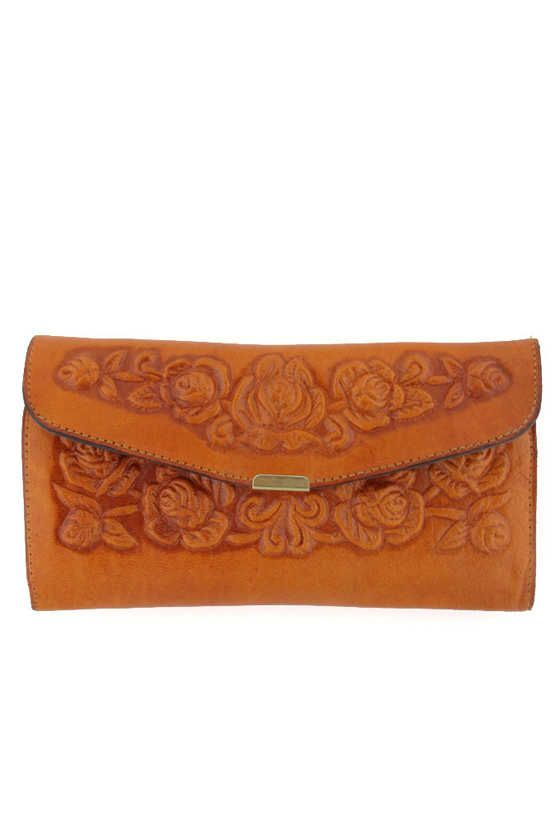 Spanish Rose Wallet in Tan