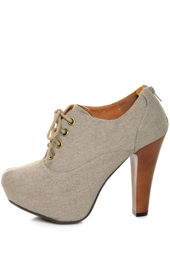 canvas booties