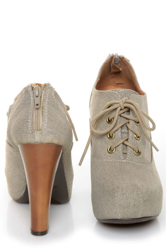 canvas booties