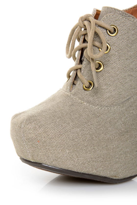 stone colored booties