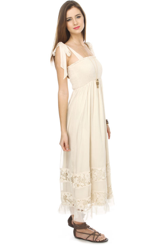 Sweetwater Beige Maxi Dress