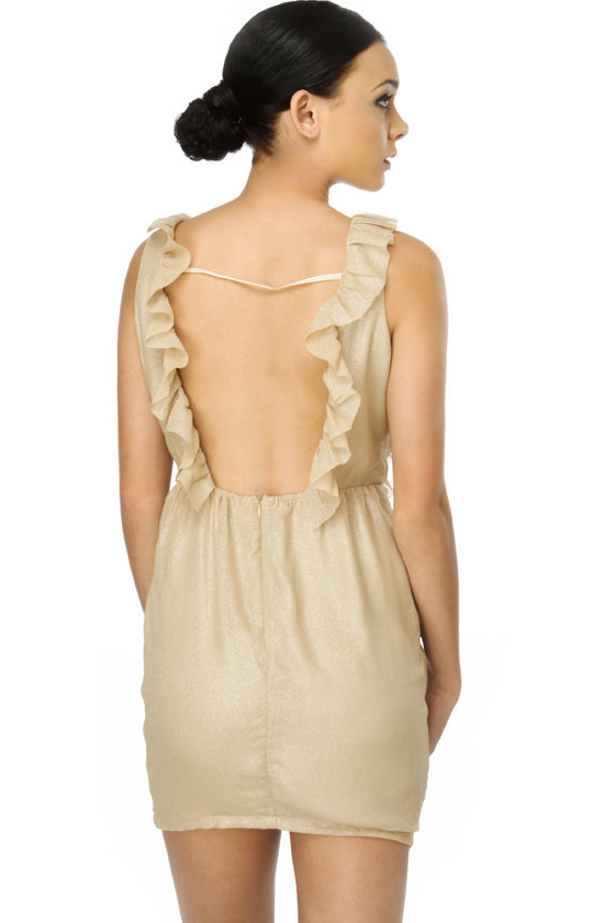 Cosmology Beige Dress