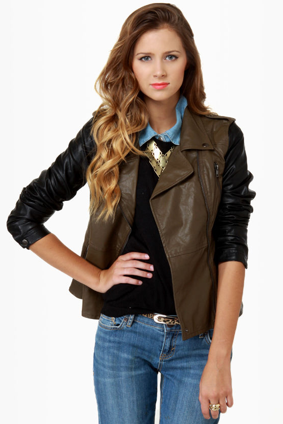 Blank NYC It Takes Two-Tone Vegan Leather Jacket
