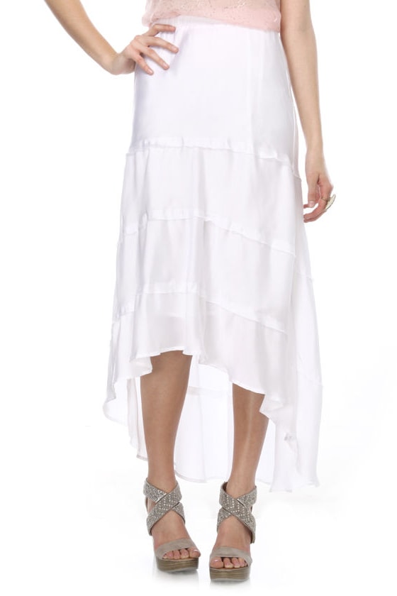 BB Dakota Janine Skirt - White Skirt - $77.00