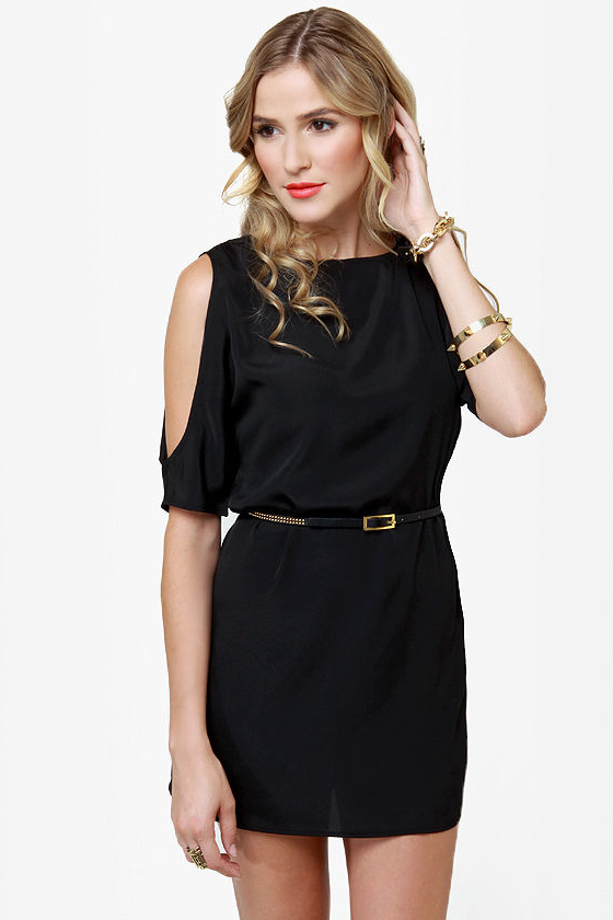 BB Dakota Hugo Black Shift Dress