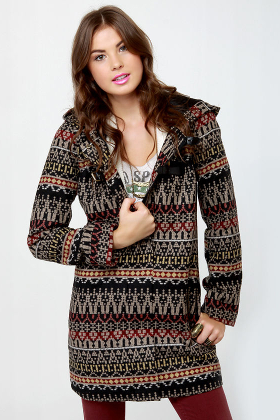 BB Dakota by Jack Marty Print Coat