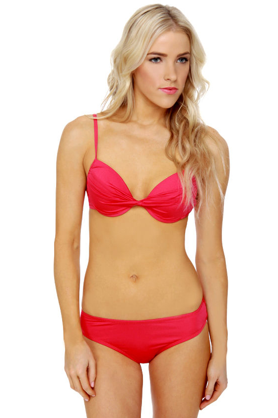 Never Been Twist Red Bikini
