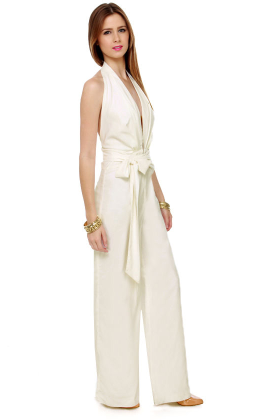 Blaque Label Foxy Lady White Jumpsuit
