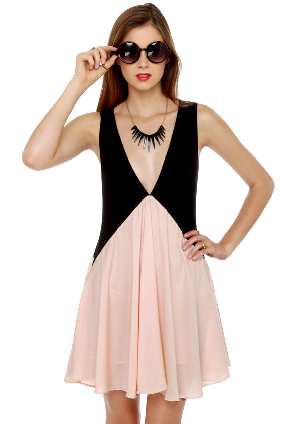 Blaque Label Two of a Kind Color Block Dress