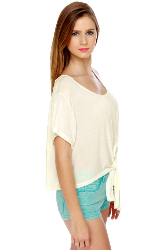 Brandy Melville John Galt Rae Cream Top