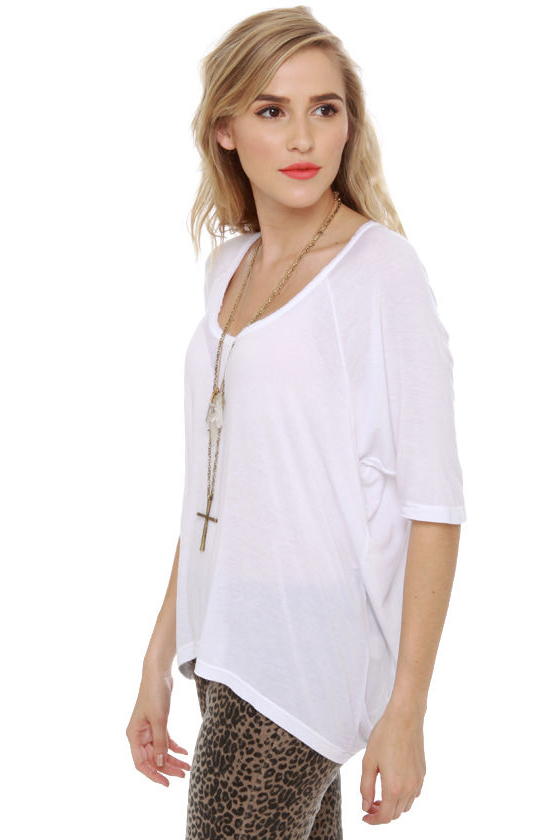 Brandy Melville John Galt Abigail White Top
