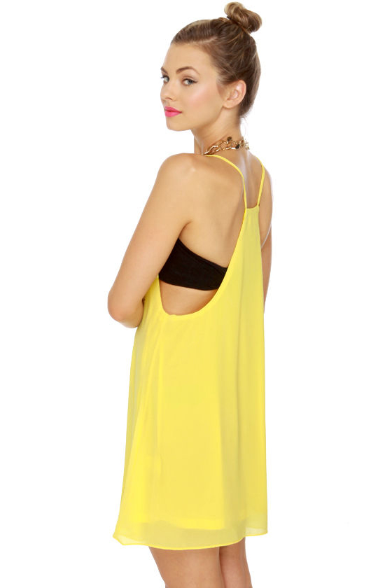 Tank It Easy Yellow Dress