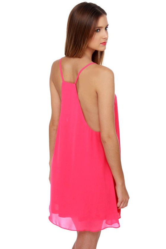 Tank It Easy Fuchsia Dress