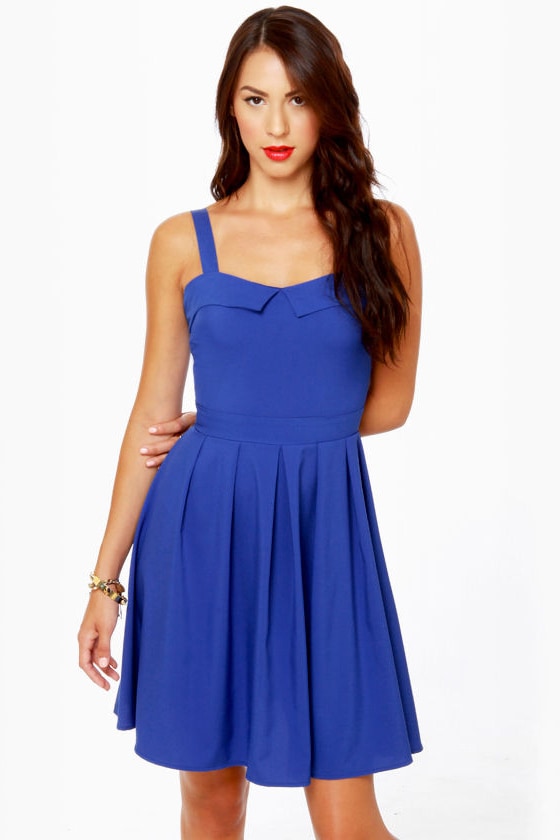 Girlfriend Material Cobalt Blue Dress