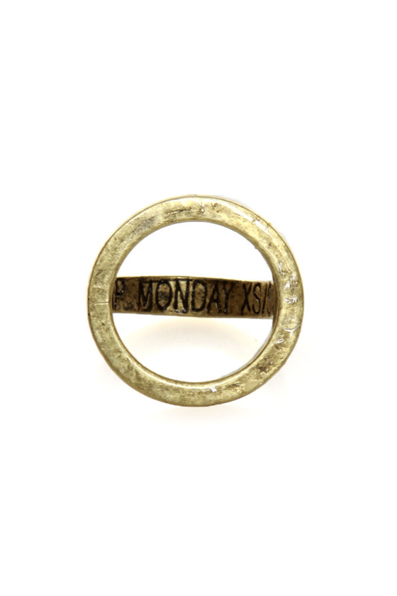 Cheap Monday Gold Hole Ring