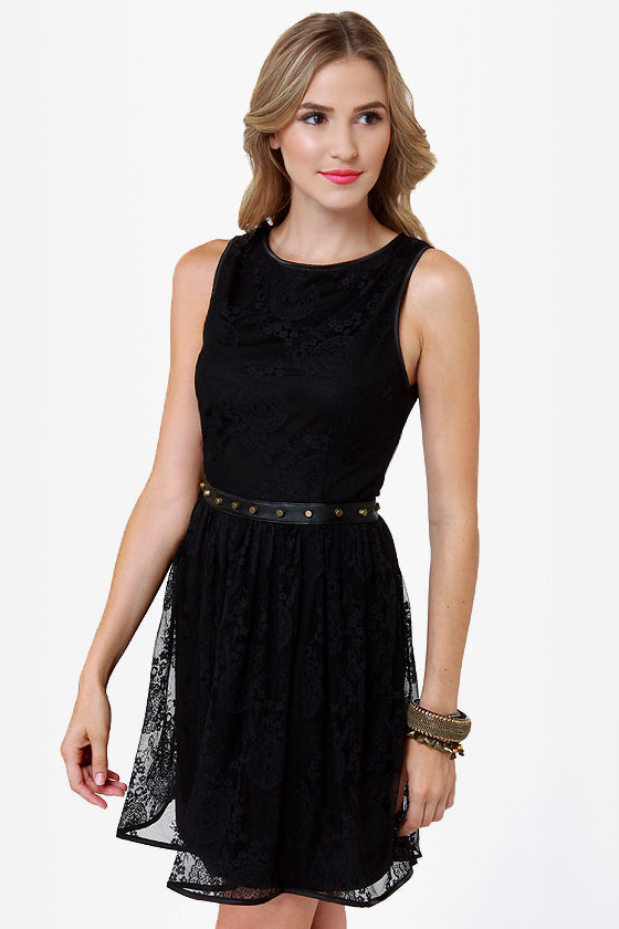 ...And Everything Nice Black Lace Dress