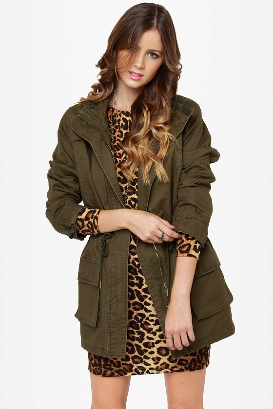 First Lieutenant Army Green Military Jacket
