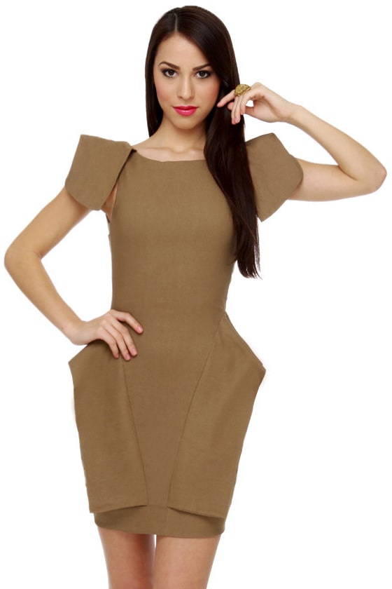 Upper East Side Brown Dress