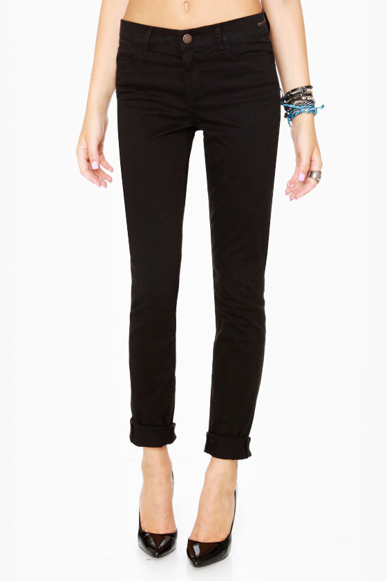 Dittos Dawn Mid Rise Black Skinny Jeans