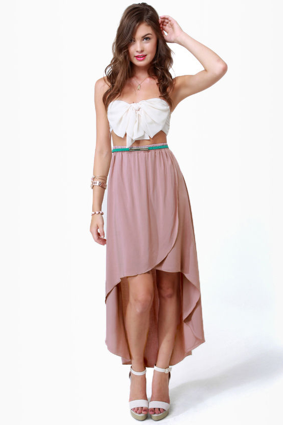Harold and Mauve High-Low Skirt