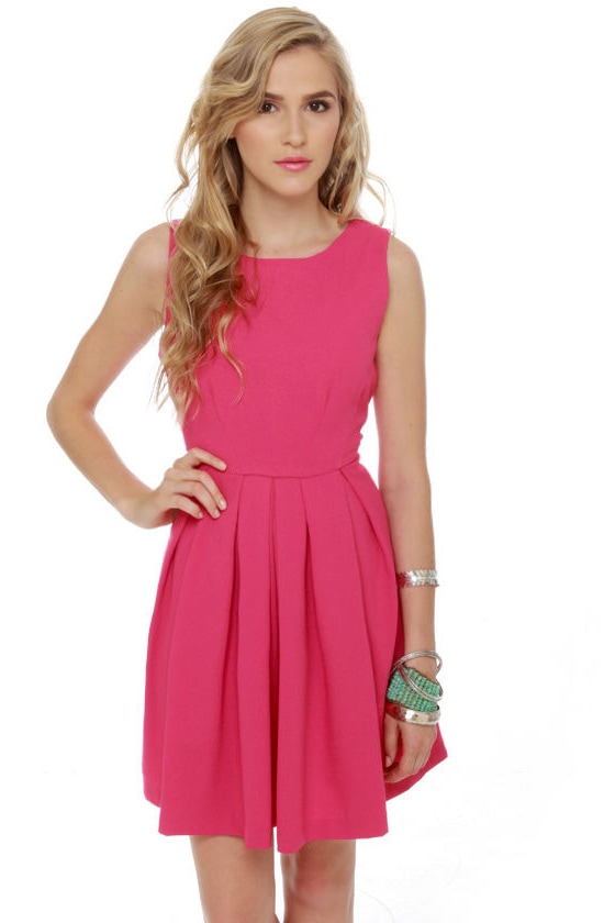 Classic Fuchsia Dress - Sleeveless Dress - Pink Dress - $56.00 - Lulus