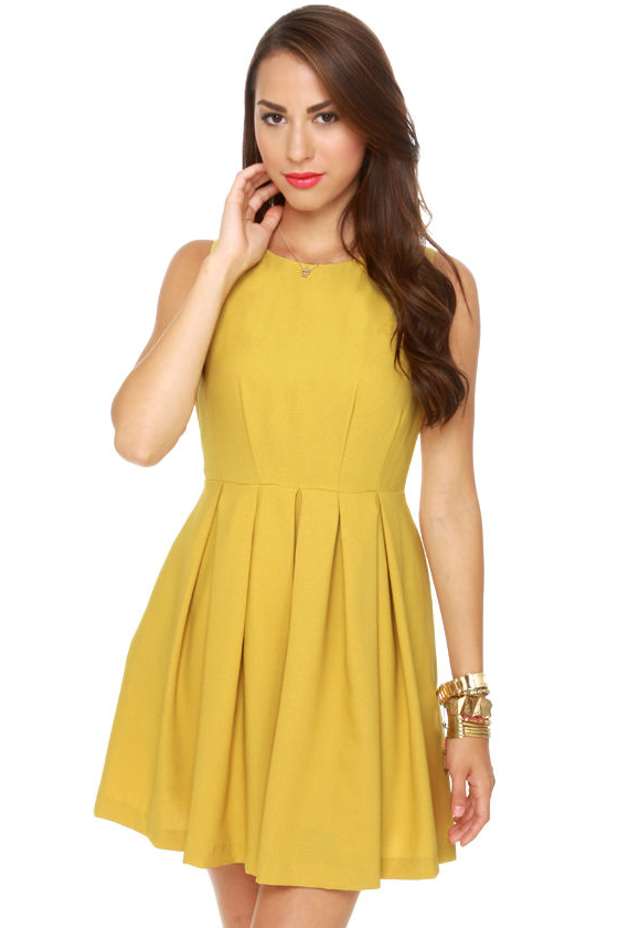 Classic Yellow Dress - Sleeveless Dress - Mustard Dress - $56.00 - Lulus