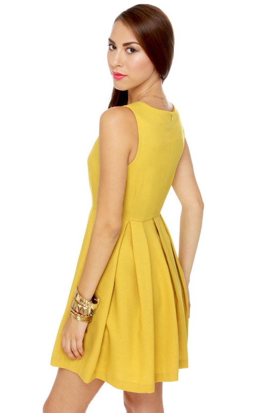 Born Ready Mustard Yellow Dress