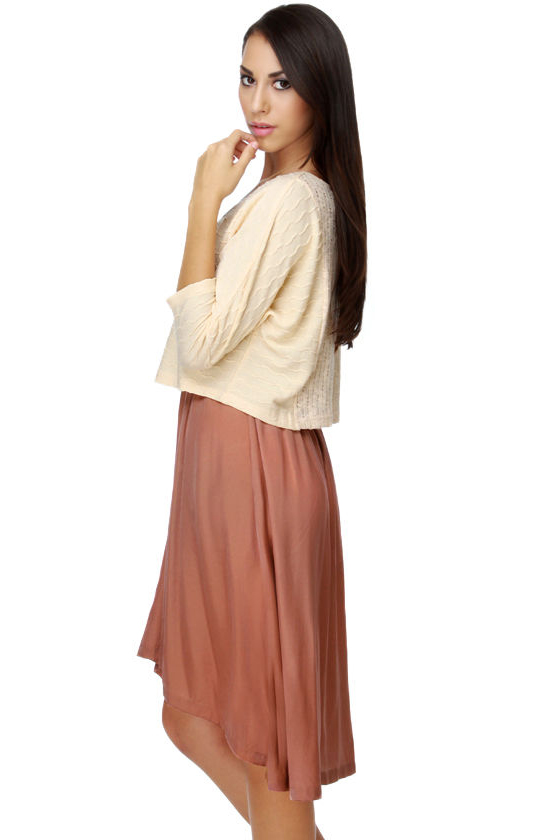 Personal Stylist Peach and Rose Pink Dress