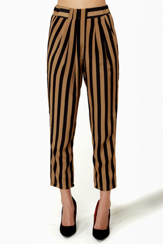 Taper Trail Striped Harem Pants
