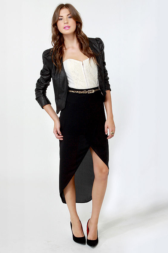 If Looks Could Kill Black Vegan Leather Jacket