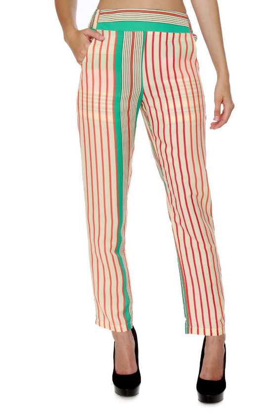 Stripe-righter Striped Pants