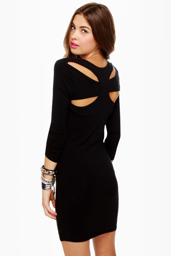 Hurley Atreyu Dress - Long Sleeve Dress - Black Dress - $45.00 - Lulus