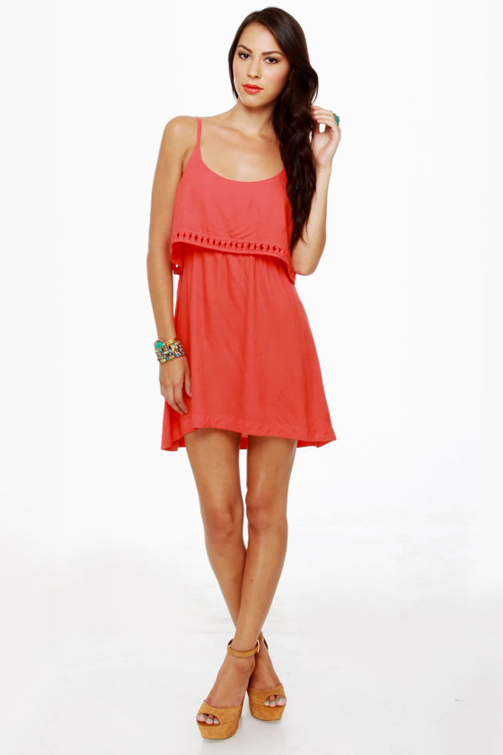 Hurley Indie Coral Red Dress