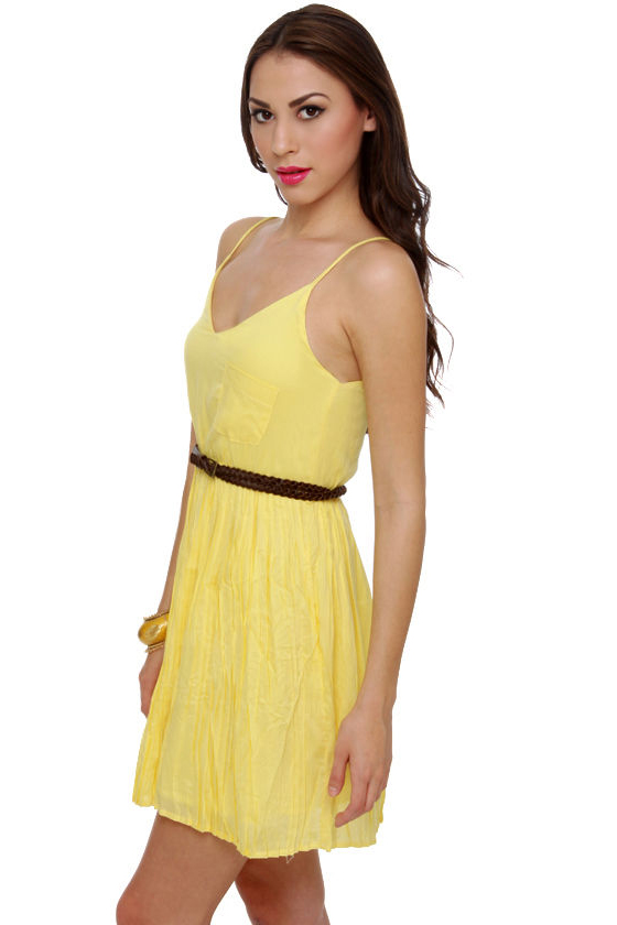 Pocket Full of Sunshine Yellow Dress