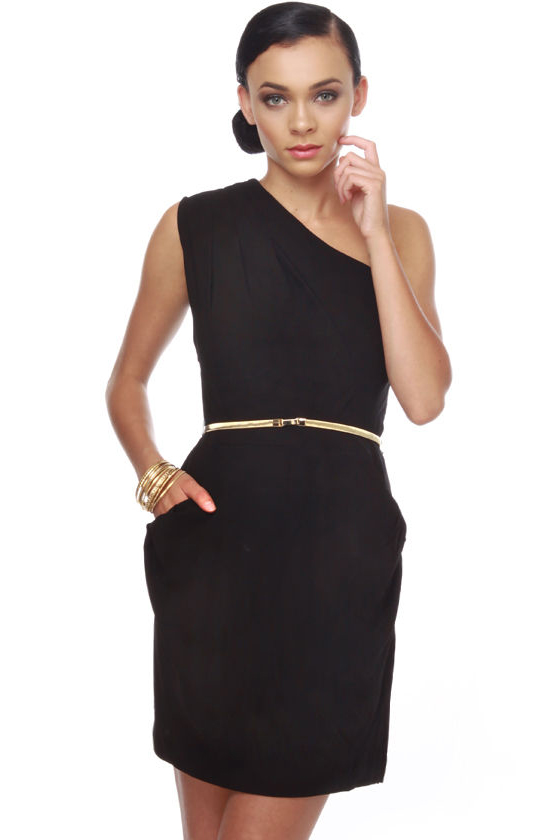 short black dress with gold belt Rose Gold Clip On Jewelry Set for Brides