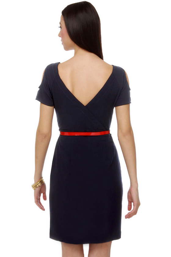 Darling Navy Blue Dress - Cutout Dress - Retro Dress - $41.00 - Lulus