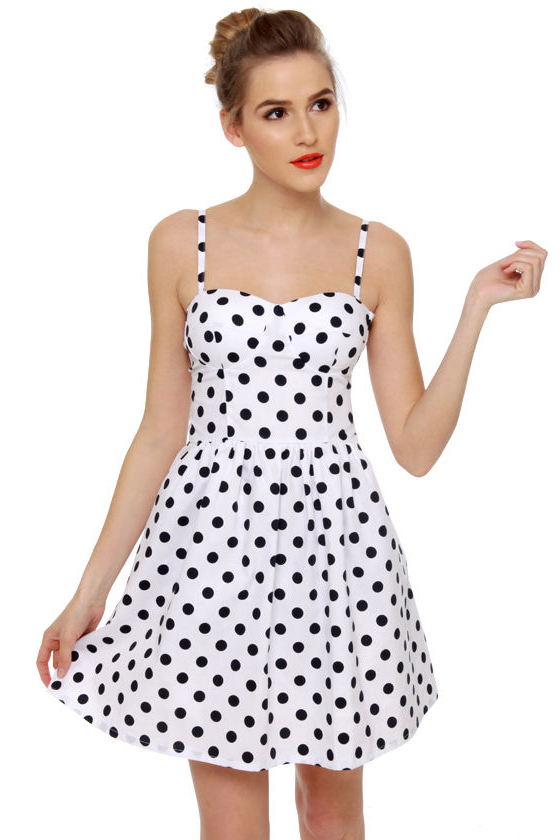 American Pinup Girl Polka Dot Dress