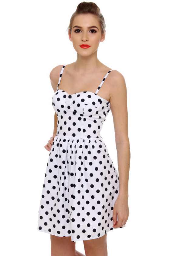 American Pinup Girl Polka Dot Dress
