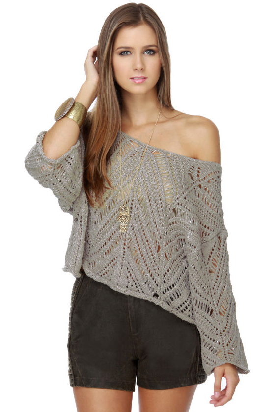 See You Next Fall Taupe Crop Top