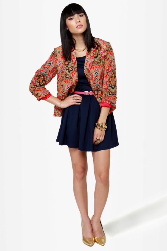 Bollywood Calling Paisley Print Blazer