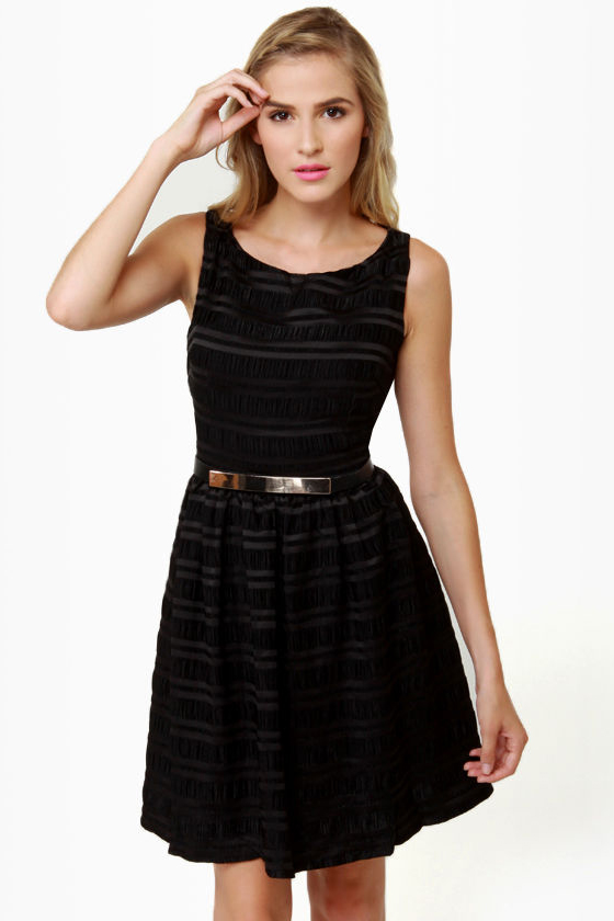 Elegant Black Dress - Backless Dress - Fancy Dress - Little Black Dress -  $64.00