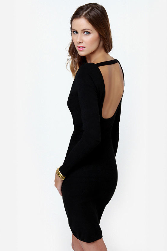 Bits of Glitz Studded Black Dress