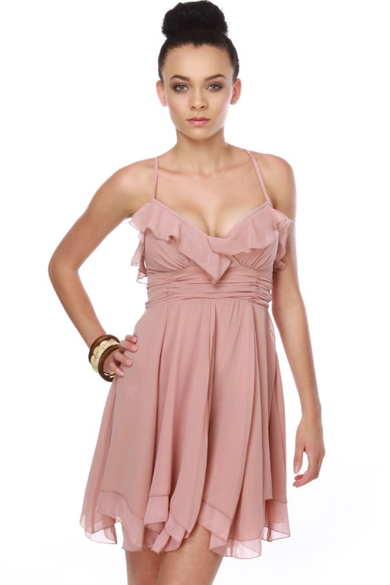 Blush Chiffon Dress
