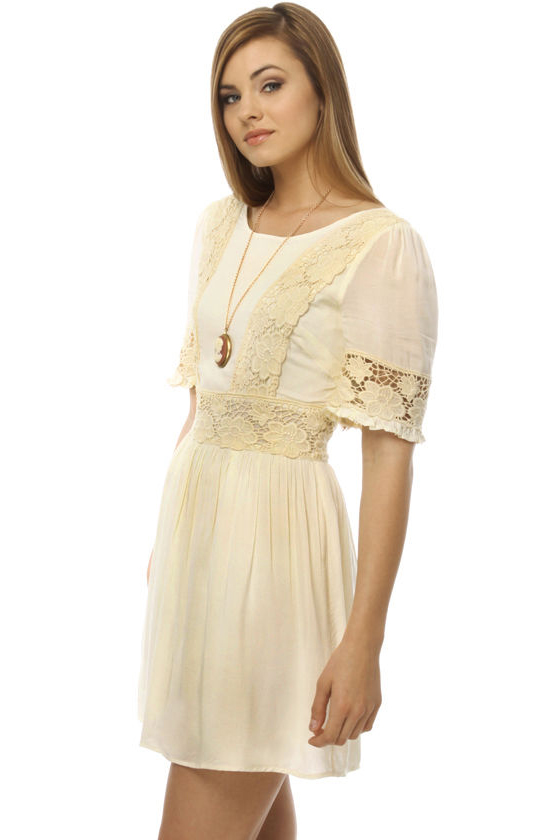 Sonnet for Adora Ivory Dress