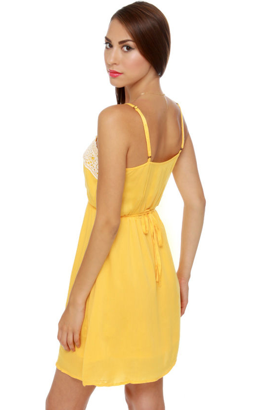 Tulle Tally Me Banana Yellow Dress